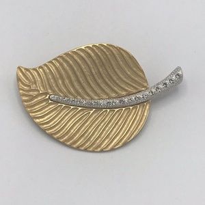Kenneth Jay Lane All Occasion Leaf Brooch